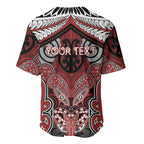 Aotearoa Iwi Ngapuhi Personalised Baseball Jersey Maori Kowhaiwhai Pattern