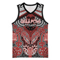 Aotearoa Iwi Ngapuhi Personalised Basketball Jersey Maori Kowhaiwhai Pattern