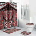 Aotearoa Iwi Ngapuhi Bathroom Set Maori Kowhaiwhai Pattern