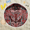 Aotearoa Iwi Ngapuhi Beach Blanket Maori Kowhaiwhai Pattern