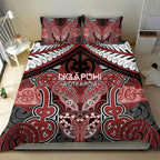 Aotearoa Iwi Ngapuhi Bedding Set Maori Kowhaiwhai Pattern