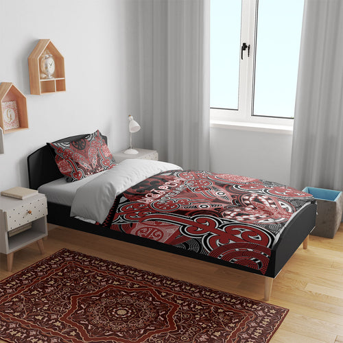 Aotearoa Iwi Ngapuhi Bedding Set Maori Kowhaiwhai Pattern
