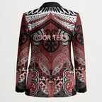 Aotearoa Iwi Ngapuhi Personalised Blazer Maori Kowhaiwhai Pattern