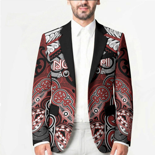 Aotearoa Iwi Ngapuhi Personalised Blazer Maori Kowhaiwhai Pattern