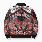 Aotearoa Iwi Ngapuhi Personalised Bomber Puffer Jacket Maori Kowhaiwhai Pattern