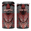 Aotearoa Iwi Ngapuhi Personalised 4 in 1 Can Cooler Tumbler Maori Kowhaiwhai Pattern