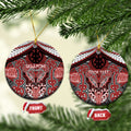 Aotearoa Iwi Ngapuhi Personalised Ceramic Ornament Maori Kowhaiwhai Pattern