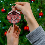 Aotearoa Iwi Ngapuhi Personalised Ceramic Ornament Maori Kowhaiwhai Pattern