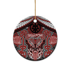 Aotearoa Iwi Ngapuhi Personalised Ceramic Ornament Maori Kowhaiwhai Pattern