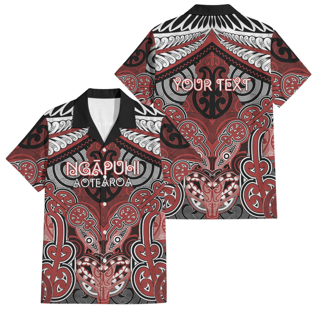 Aotearoa Iwi Ngapuhi Personalised Family Matching Off Shoulder Maxi Dress and Hawaiian Shirt Maori Kowhaiwhai Pattern