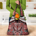 Aotearoa Iwi Ngapuhi Grocery Bag Maori Kowhaiwhai Pattern