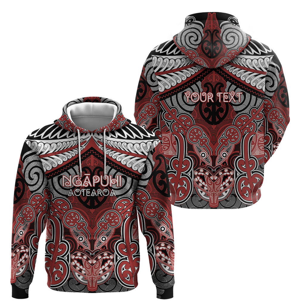 Aotearoa Iwi Ngapuhi Personalised Hoodie Maori Kowhaiwhai Pattern