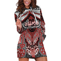 Aotearoa Iwi Ngapuhi Personalised Hoodie Dress Maori Kowhaiwhai Pattern