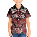 Aotearoa Iwi Ngapuhi Personalised Kid Hawaiian Shirt Maori Kowhaiwhai Pattern
