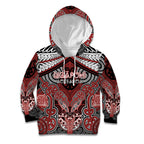 Aotearoa Iwi Ngapuhi Personalised Kid Hoodie Maori Kowhaiwhai Pattern