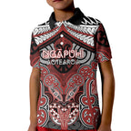 Aotearoa Iwi Ngapuhi Personalised Kid Polo Shirt Maori Kowhaiwhai Pattern