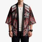 Aotearoa Iwi Ngapuhi Personalised Kimono Maori Kowhaiwhai Pattern