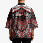 Aotearoa Iwi Ngapuhi Personalised Kimono Maori Kowhaiwhai Pattern