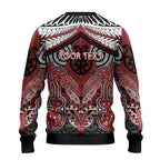 Aotearoa Iwi Ngapuhi Personalised Ugly Christmas Sweater Maori Kowhaiwhai Pattern