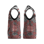 Aotearoa Iwi Ngapuhi Personalised Christmas Knitted V-Neck Vest Maori Kowhaiwhai Pattern
