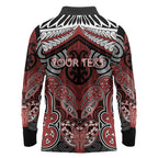 Aotearoa Iwi Ngapuhi Personalised Long Sleeve Polo Shirt Maori Kowhaiwhai Pattern