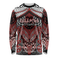 Aotearoa Iwi Ngapuhi Personalised Long Sleeve Shirt Maori Kowhaiwhai Pattern