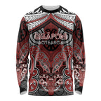 Aotearoa Iwi Ngapuhi Personalised Long Sleeve Shirt Maori Kowhaiwhai Pattern