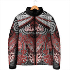 Aotearoa Iwi Ngapuhi Personalised Padded Jacket Maori Kowhaiwhai Pattern