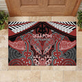 Aotearoa Iwi Ngapuhi Rubber Doormat Maori Kowhaiwhai Pattern
