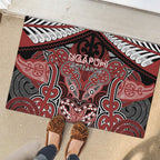 Aotearoa Iwi Ngapuhi Rubber Doormat Maori Kowhaiwhai Pattern