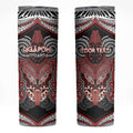 Aotearoa Iwi Ngapuhi Personalised Skinny Tumbler Maori Kowhaiwhai Pattern
