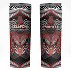 Aotearoa Iwi Ngapuhi Personalised Skinny Tumbler Maori Kowhaiwhai Pattern