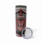 Aotearoa Iwi Ngapuhi Personalised Skinny Tumbler Maori Kowhaiwhai Pattern