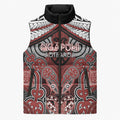 Aotearoa Iwi Ngapuhi Personalised Sleeveless Puffer Jacket Maori Kowhaiwhai Pattern