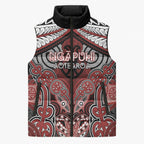 Aotearoa Iwi Ngapuhi Personalised Sleeveless Puffer Jacket Maori Kowhaiwhai Pattern