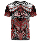 Aotearoa Iwi Ngapuhi Personalised T Shirt Maori Kowhaiwhai Pattern