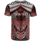 Aotearoa Iwi Ngapuhi Personalised T Shirt Maori Kowhaiwhai Pattern