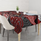 Aotearoa Iwi Ngapuhi Tablecloth Maori Kowhaiwhai Pattern