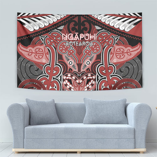 Aotearoa Iwi Ngapuhi Tapestry Maori Kowhaiwhai Pattern