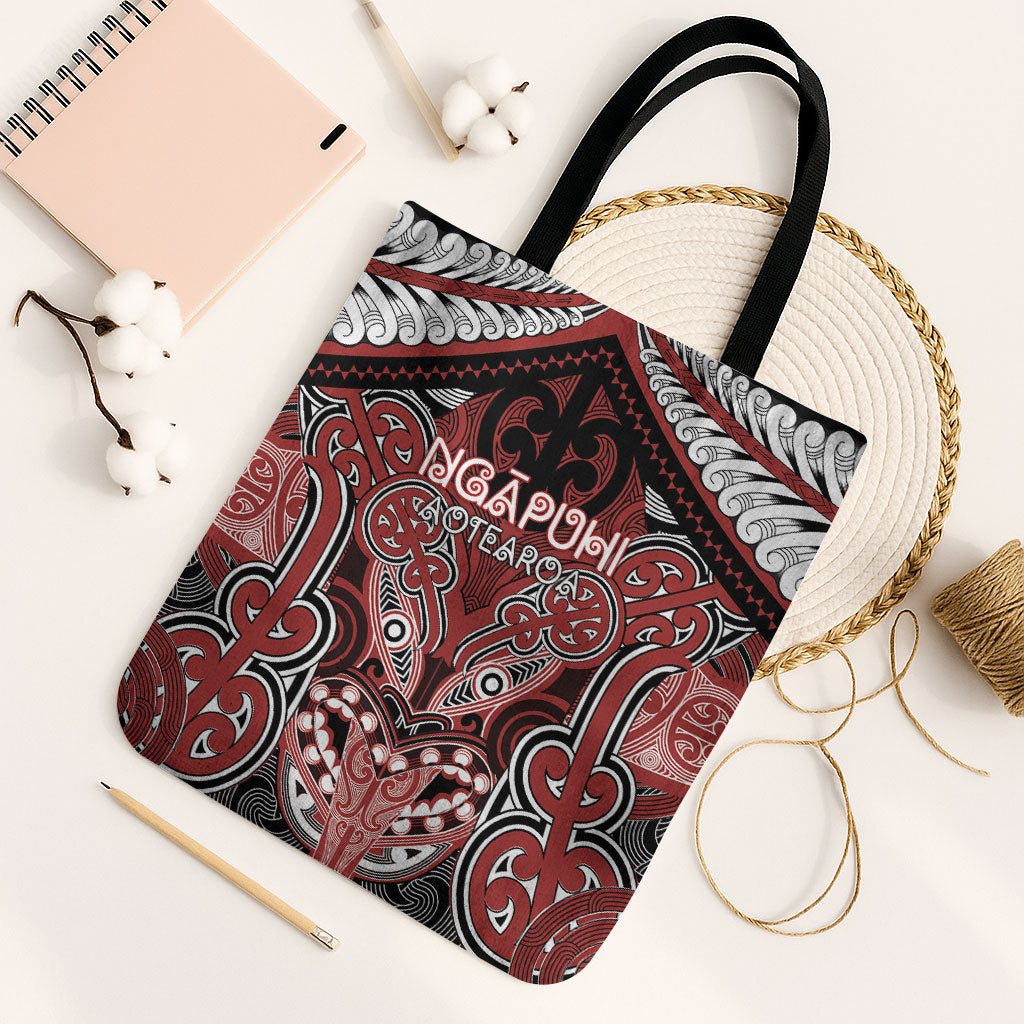 Aotearoa Iwi Ngapuhi Tote Bag Maori Kowhaiwhai Pattern