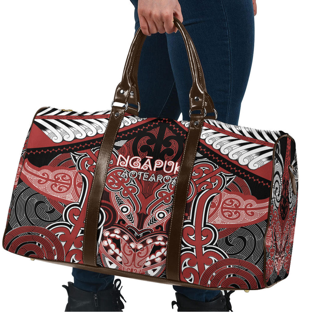 Aotearoa Iwi Ngapuhi Travel Bag Maori Kowhaiwhai Pattern