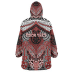 Aotearoa Iwi Ngapuhi Personalised Wearable Blanket Hoodie Maori Kowhaiwhai Pattern