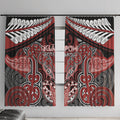 Aotearoa Iwi Ngapuhi Window Curtain Maori Kowhaiwhai Pattern