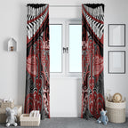 Aotearoa Iwi Ngapuhi Window Curtain Maori Kowhaiwhai Pattern