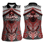 Aotearoa Iwi Ngapuhi Personalised Women Sleeveless Polo Shirt Maori Kowhaiwhai Pattern