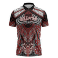Aotearoa Iwi Ngapuhi Personalised Zipper Polo Shirt Maori Kowhaiwhai Pattern