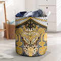 Aotearoa Iwi Ngati Whatua Laundry Basket Maori Kowhaiwhai Pattern