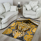 Aotearoa Iwi Ngati Whatua Area Rug Maori Kowhaiwhai Pattern