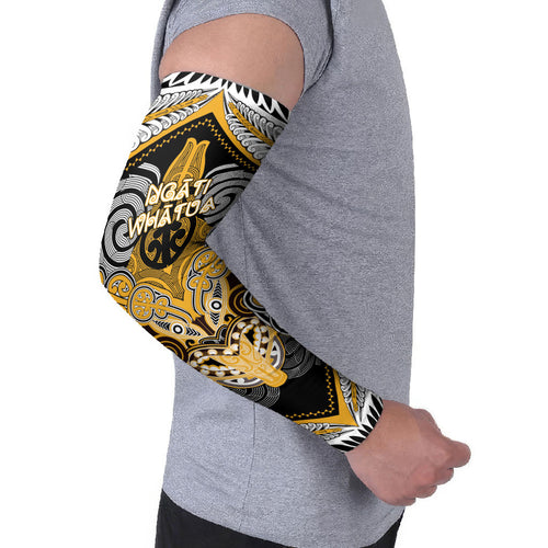 Aotearoa Iwi Ngati Whatua Personalised Arm Sleeves Maori Kowhaiwhai Pattern