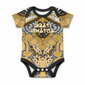Aotearoa Iwi Ngati Whatua Personalised Baby Onesie Maori Kowhaiwhai Pattern